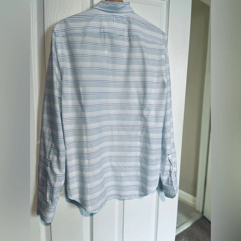 Banana Republic Grant Fit Pinstripe Button Down Shirt Medium